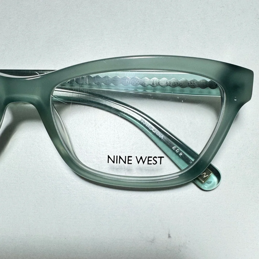 Nine West NW5086 418 Teal Green Cat Eye Eyeglasses Frames 52-16-135